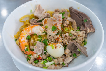 Bowl of delicious Vietnamese noodles - Hu Tiu Nam Vang