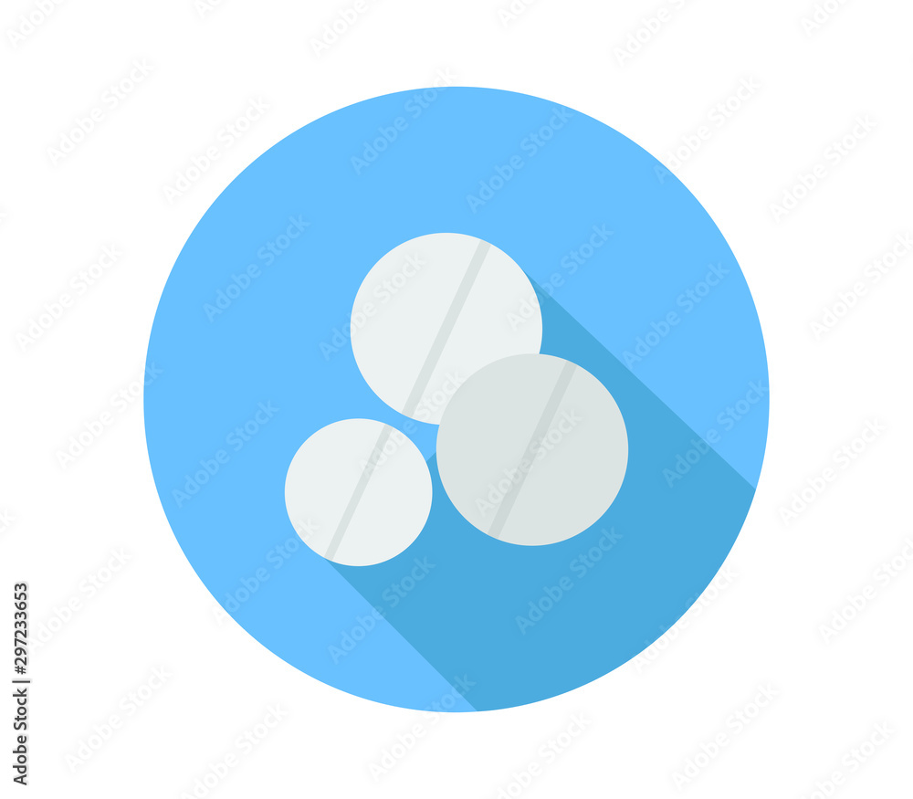 Wall mural pill icon