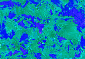 Fototapeta premium Acrylic abstract green and blue background