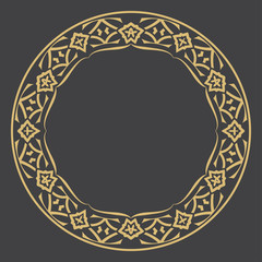 Linear decorative frame.