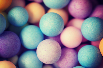Colorful of sweet candy ball for Easter and Thanksgiving holidays season.