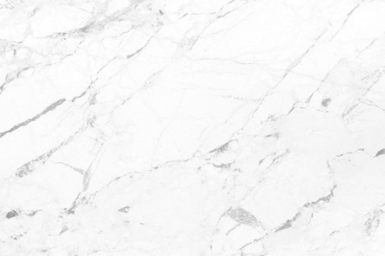 Abstract White Marble Background With Natural Motifs.