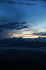 View of the famous Low Level Cloud at Toraja Utara, seen from To’Tombi, Sulawesi, Indonesia