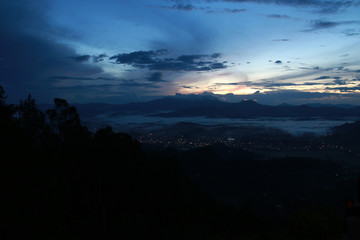 View of the famous Low Level Cloud at Toraja Utara, seen from To’Tombi, Sulawesi, Indonesia