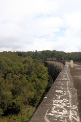 Cordeaux Dam Wall Downstream Side