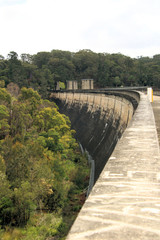 Cordeaux Dam Wall Downstream Side