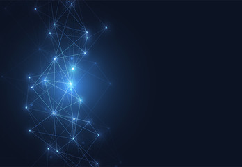 Internet connection, abstract sense of science and technology graphic design. Vector illustration