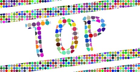 Letters TOP With Arrow Design Logo alphabet, brand