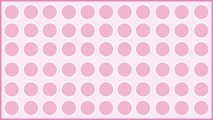 Pastel pink polka dots background, concept background
