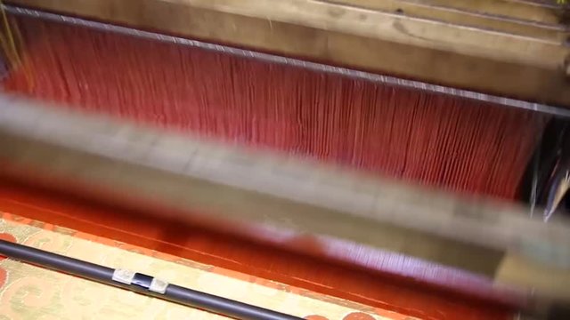 Japanese traditional weaving machine