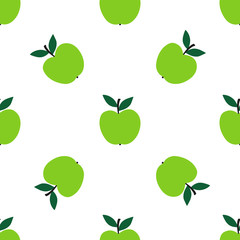 Apple fruit seamless pattern