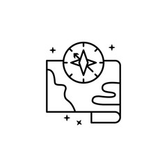 Compass maps icon. Element of maps and navigator icon