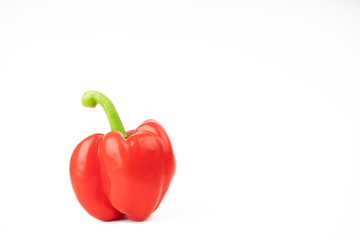sweet pepper or bell pepper isolate on white background