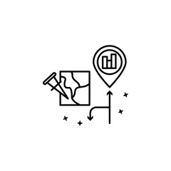 Map navigator building icon. Element of maps and navigator icon