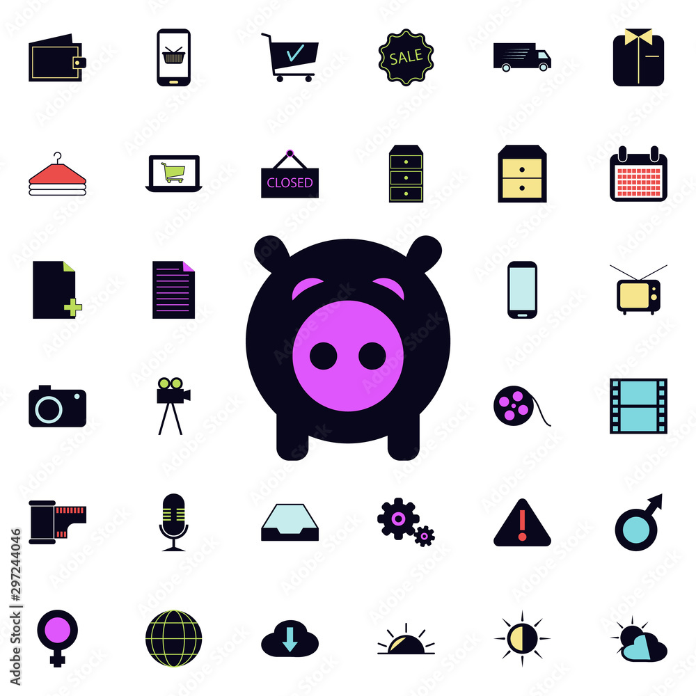 Aufkleber pigeon icon. universal set of web for website design and development, app development