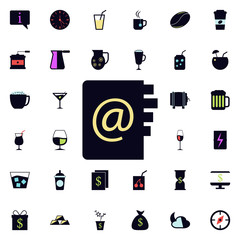 Email icon. Universal set of web for website design and development, app development