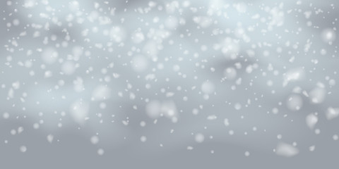 Snowflakes, snowfall.