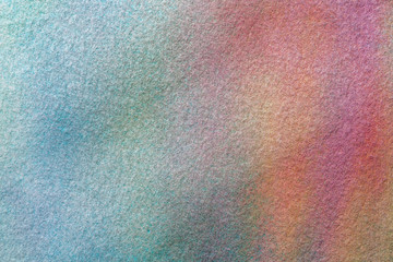 Abstract art background light blue and turquoise colors. Watercolor painting on canvas.