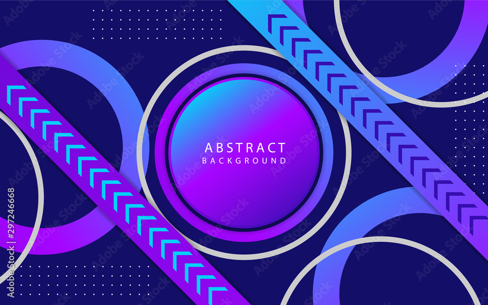 Poster trendy gradient vector background with modern color and shapes. design template for use cover, poste