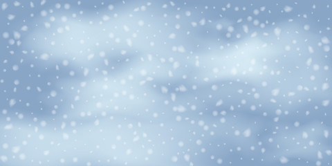 Snowflakes, snowfall.