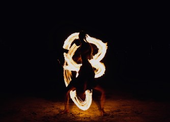 Fiji's Fire dancer