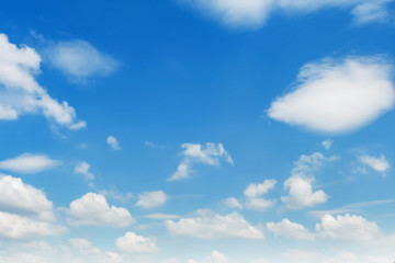 Naklejka na ściany i meble blue sky with white cloud and sunshine