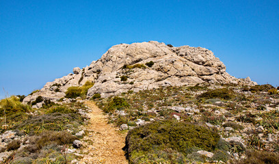 Fototapeta na wymiar Puig des Caragol Sierra de Trmunatan, Mallorca