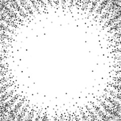 Silver glitter luxury sparkling confetti. Scattere