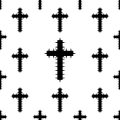 Christian Cross Seamless Pattern