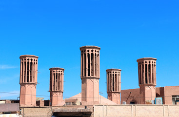 Five-wind tower water reservoir, Amir Chaghmagh complex, Yazd, Iran