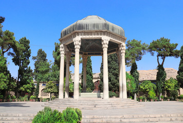 The tomb of Hafez in Mussala Gardens, Shiraz, Iran