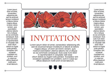 Obraz premium Template menu, flyer, invitations or greeting cards.