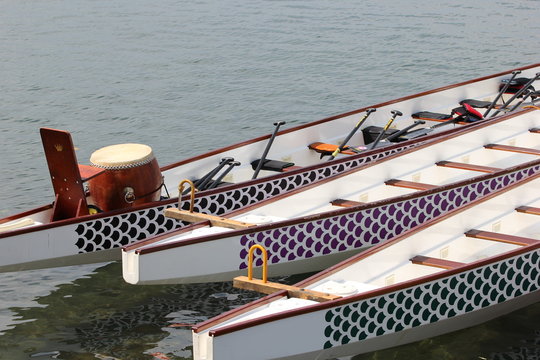 Drachenboot mit Trommel