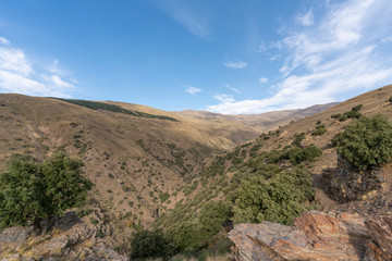 Fototapeta na wymiar panoramic photo of Sierra Nevada