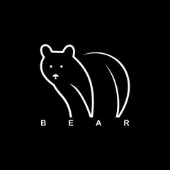 bear line art logo designs
