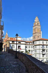 Naklejka premium Gaeta, Italy, 10/19/2019. A tourist trip in an ancient medieval town