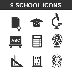 Set of school icon