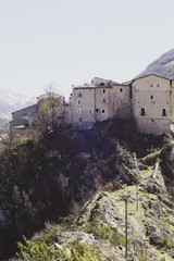 mountain italian little village