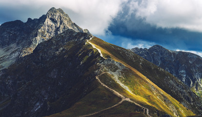 Tatra mountains peaks in the autumn. Trail towards Swinica in Poland © Photocreo Bednarek