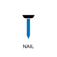 Nail icon. Nail concept symbol design. Stock - Vector illustration can be used for web.