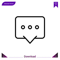 Chat icon  vector . Best modern, simple, isolated, dialogue-set , logo, flat icon for website design or mobile applications, UI / UX design vector format