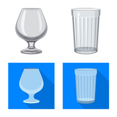 Vector illustration of form and celebration logo. Set of form and volume stock vector illustration.