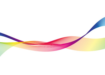 Colored lines on white background