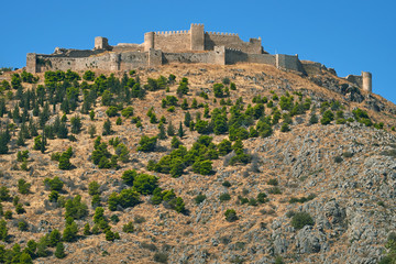 Fototapeta na wymiar Die Burg Larissa, Argos, Peloponnes, Griechenland.