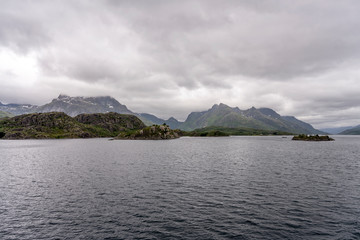 landscape at southern end of Raftenfjord, Norway