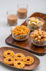  Diwali Snacks or Diwali sweets, like chakli, sev, bhujiya, shakar pare or favourite indian diwali recipe