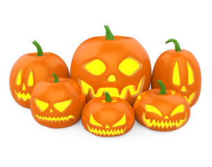 Jack O Lantern Halloween Pumpkin Isolated