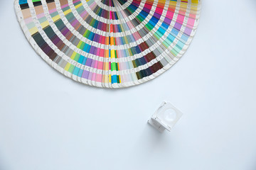 Sample colors catalogue pantone or colour swatches book