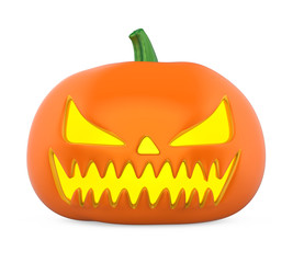 Jack O Lantern Halloween Pumpkin Isolated