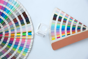 Sample colors catalogue pantone or colour swatches book